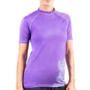 KANU SURF WOMEN'S BREEZE UPF 50+ RASHGUARD WORKOUT TOP WOMEN - SIZE L - PURPLE - Like New