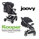 JOOVY KOOPER LIGHTWEIGHT BABY STROLLER REMOVABLE SWING-OPEN TRAY - BLACK - Like New
