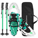 COMMOUDS LIGHTWEIGHT SNOW SHOES MEN WOMEN YOUTH BOYS GIRLS - GREEN - Brand New