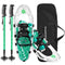 COMMOUDS LIGHTWEIGHT SNOW SHOES MEN WOMEN YOUTH BOYS GIRLS - GREEN - Brand New