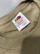 FRUIT OF THE LOOM SHORT SLEEVE ESSENTIAL POCKET TEE SIZE SMALL - CREAMY GREEN - Like New