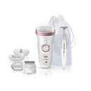 BRAUN EPILATOR SILK EPIL 9-890 SENSOSMART ELECTRIC SHAVER - WHITE/ROSE - Like New