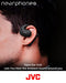 JVC NEAR PHONES OPEN EAR TRUE WIRELESS HEADPHONES 16MM DRIVERS - HANP35TW- BLACK - Like New