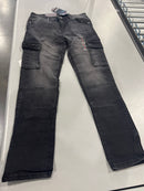 BLU ICE 4 WAY STRETCH FLEX JEANS SLIM FIT - SIZE: MEN 30/30 - JET BLACK WASH - Brand New