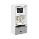 FURINNO 3-TIER OPEN SHELF BOOKCASE 21050PIWH - WHITE - Like New