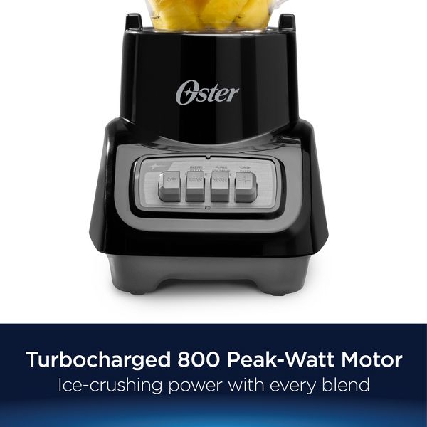 OSTER TURBO 5-SPEED COUNTERTOP BLENDER BLACK 800W DISHWASHER-SAFE 6-CUP CAPACITY - Like New