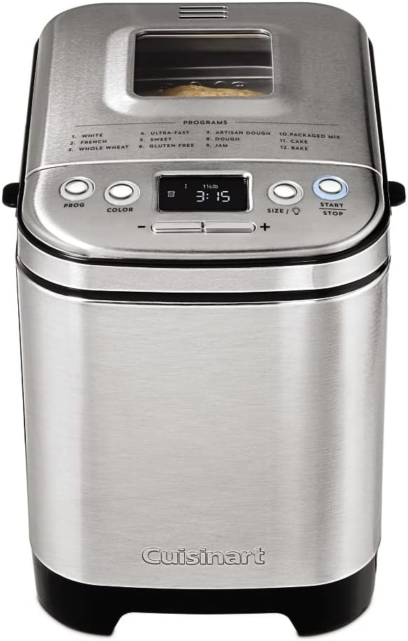 Cuisinart CBK-110FR Compact Automatic Bread Maker - STAINLESS STEEL - Like New
