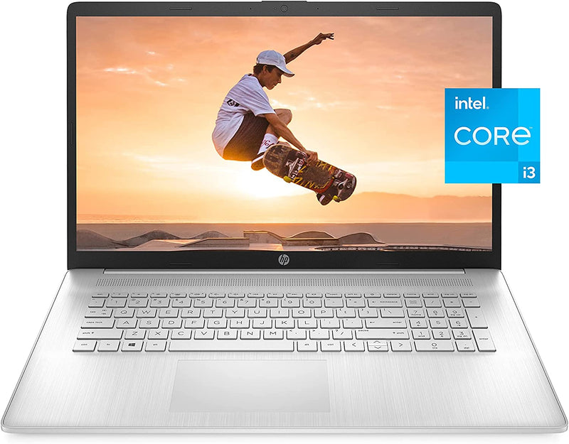HP LAPTOP 17 HD+ 1600x900 TOUCH I3-1125G4 8GB 256GB SSD SILVER 17-CN0010NR - Like New