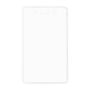AMAZON BASICS ID BADGE HOLDERS, VERTICAL CLEAR 2.55" X 4.41", PACK OF 50 - CLEAR - Brand New