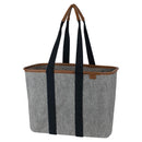 CLEVERMADE COLLAPSIBLE LUXE TOTE HEATHER GRAY/BLACK 20L 5 GAL STRUCTURED TOTE - Like New