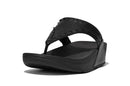 FITFLOP WOMENS LULU RUBBER-STUD SANDALS - SIZE: WOMEN 6.5 (AU/UK W4.5) - BLACK - Like New