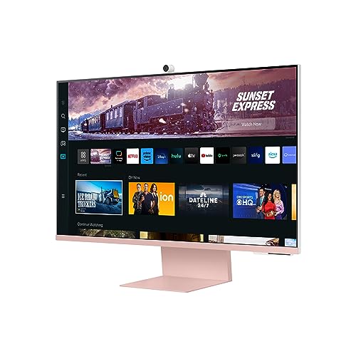 SAMSUNG 27" M80C UHD HDR SMART COMPUTER MONITOR LS27CM80PUNXZA - SUNSET PINK - Like New