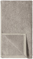 AMAZON BASICS 100% COTTON LIGHTWEIGHT HAND TOWEL 28" X 16" 8-PACK - PLATINUM - Like New