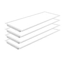 NUWATT 4 Pack 2x4 LED Flat Panel Lights 3500K Neutral White Dimmable DLC - Brand New
