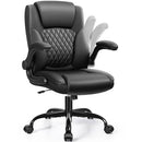 BRICK ATTIC LEATHER OFFICE CHAIR PU HOME COMPUTER DESK CHAIRS BACK SUPPORT BLACK - Like New
