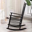 BplusZ Patio Rocking Chair Outdoor Furniture Comfy Rocker B08TTM4NLR - Black - Brand New