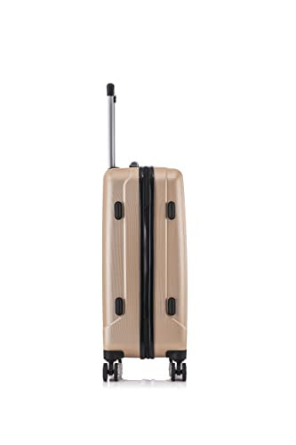 ROCKLAND SANTA MONICA HARDSIDE SPINNER WHEEL LUGGAGE, 19", 24", 28" - CHAMPAGNE - Brand New