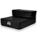 Weebo Pets Smooth Steps Folding Leather Pet Stairs (Black) - Brand New