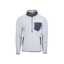 CANADA WEATHER GEAR MEN'S HI-PILE FUZZ FLEECE 1/4 ZIP - SIZE:XL - CHISELED STONE - Brand New