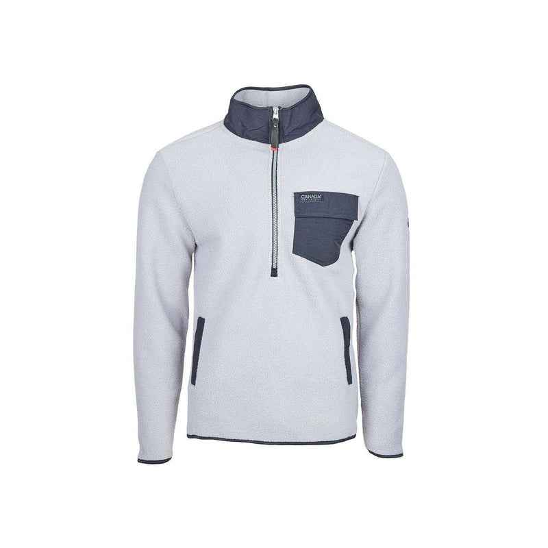 CANADA WEATHER GEAR MEN'S HI-PILE FUZZ FLEECE 1/4 ZIP - SIZE:XL - CHISELED STONE - Brand New