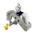 Pets Depot Set 3 in 1 Grey Dog Stairs High Beds Mastiff 3 In 1 - Black - Brand New