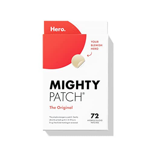 HERO COSMETICS MIGHTY PATCH ORIGINAL PATCH HYDROCOLLOID ACNE PIMPLE PATCH 72CT - Brand New