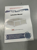 ANJI MANLONG HOME ARTICLES CO., LTD. PLAYPEN-GRAY-01 59 IN x 59 IN - GRAY - Like New