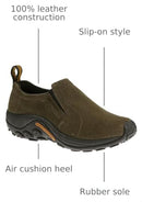 J60788 MERRELL WOMEN'S JUNGLE MOC MOUNTAINEERING BOOT GUNSMOKE SIZE 11 - Like New