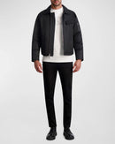 KARL LAGERFELD PARIS MEN'S CROPPED DOWN FILLED SHIRT JACKET, SIZE: MEN L - BLACK - Brand New