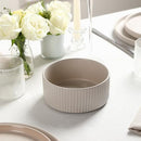 STANE LAIN HAVEN MODERN STONEWARE DISH SET FOR 4, REACTIVE GLAZE SANDY WHITE - Brand New