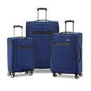 SAMSONITE ASCELLA 3.0 SOFTSIDE EXPANDABLE LUGGAGE SPINNER WHEELS 3PC SET - BLUE - Brand New