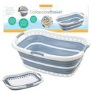 Silver One Collapsible Laundry Basket - 42L (11 gallons) B0CP37YRTZ- NEW - Brand New