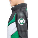 RUBIES GREEN LANTERN DELUXE KIDS BOYS COSTUME JUMPSUIT WITH FAUX JACKET -M - Brand New
