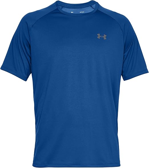 UNDER ARMOUR TECH 2.0 SHORT SLEEVE TEE - ROYAL/GRAPHITE - SIZE XL - Brand New