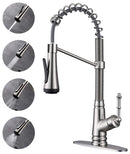 ELLO&ALLO KITCHEN FAUCET PULL DOWN SPRAYER - SLIVER - Like New