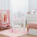 Fantasy Fields Little Princess Anna Vanity Set Mirror Drawer Stool - White - Brand New