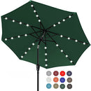 ABCCANOPY SOLAR LED PATIO UMBRELLA WITH 24 LIGHTS 7.5FT A22UB25FGY6 - GREEN - Like New