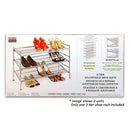 Seville Classics 3-Tier Iron Mesh Utility Shoe Rack, Silver - Brand New