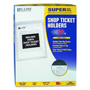 C-Line Vinyl Shop Ticket Holders, 9 x 12 Inches and 8.5 x 11 Inches, 50 per Box - Brand New