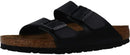 BIRKENSTOCK ARIZONA SMOOTH LEATHER, HOMME SANDALS - SIZE: MEN 10 - BLACK - Brand New