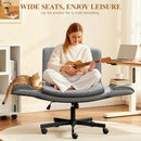 KERDOM 4 IN 1 CROSS-LEGGED CHAIR WITH WHEELS & EXPANDABLE ARMS - GRAY - Like New