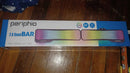 PERIPHIO RGB 2.0 SOUNDBAR WITH 7 RGB MODES, AND BLUETOOTH OR AUX - BLACK - Brand New