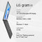 LG gram 14Z90R-K.ARW5U1 14” Lightweight Laptop, Intel 13th Gen Core i5, White - Like New
