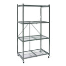 ORIGAMI 4 TIER FOLDING SHELVES STORAGE SHELVING RACK UNIT WITH - Scratch & Dent