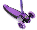 YBIKE GLX BOOST SCOOTER, ADJUSTABLE STEERING, HANDLEBAR HEIGHT - PURPLE - Like New