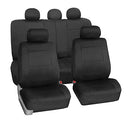 FH GROUP CAR SEAT COVERS FULL SET NEOPRENE UNIVERSAL FIT FB083BLACK115 - BLACK - Like New