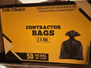 FIRST CHOICE CONTRACTORS BAGS 42GAL 50CT - Brand New