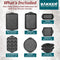 BAKKENMASTER BAKKEN 8-PIECE KITCHEN OVEN BAKING PANS - GRAY MARBLE - Like New