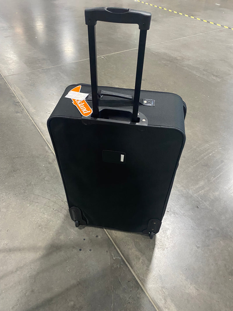 ROCKLAND 28 INCH FASHION SOFTSIDE UPRIGHT LUGGAGE EXPANDABLE - BLACK - Brand New