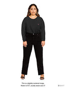 188830016 LEVI'S Women's 724 High Rise Straight Jeans SOFT BLACK 29X32 - Brand New